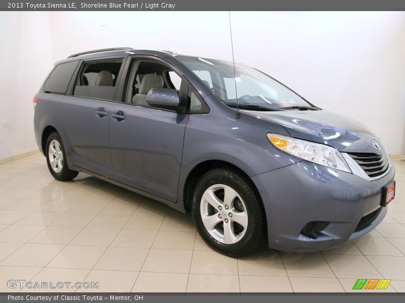 Shoreline Blue Pearl / Light Gray 2013 Toyota Sienna LE