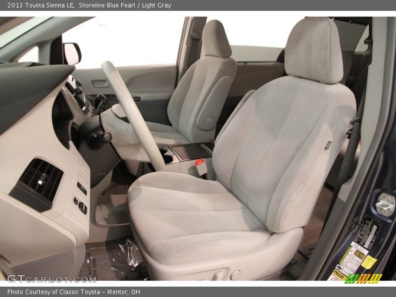 Shoreline Blue Pearl / Light Gray 2013 Toyota Sienna LE
