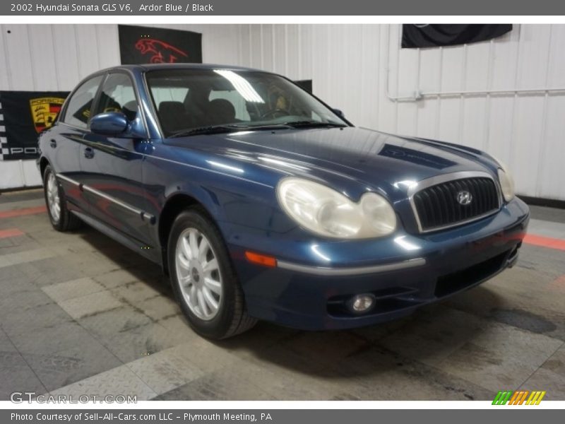 Ardor Blue / Black 2002 Hyundai Sonata GLS V6