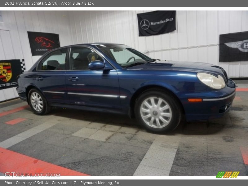 Ardor Blue / Black 2002 Hyundai Sonata GLS V6