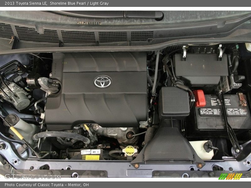 Shoreline Blue Pearl / Light Gray 2013 Toyota Sienna LE