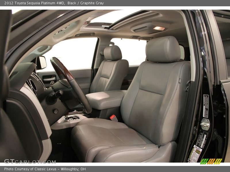 Black / Graphite Gray 2012 Toyota Sequoia Platinum 4WD