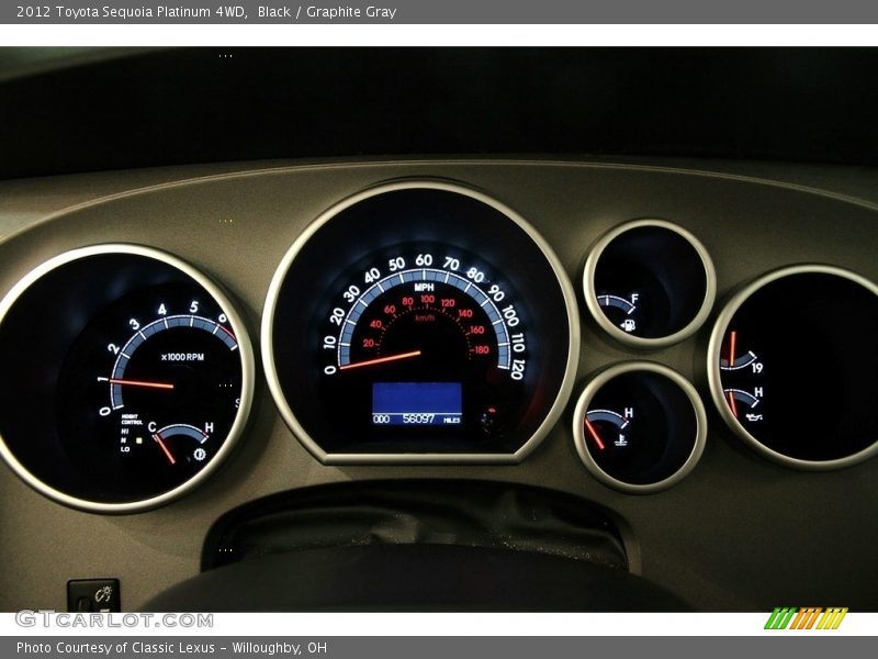 Black / Graphite Gray 2012 Toyota Sequoia Platinum 4WD