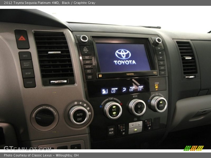 Black / Graphite Gray 2012 Toyota Sequoia Platinum 4WD