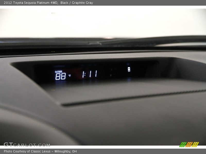 Black / Graphite Gray 2012 Toyota Sequoia Platinum 4WD