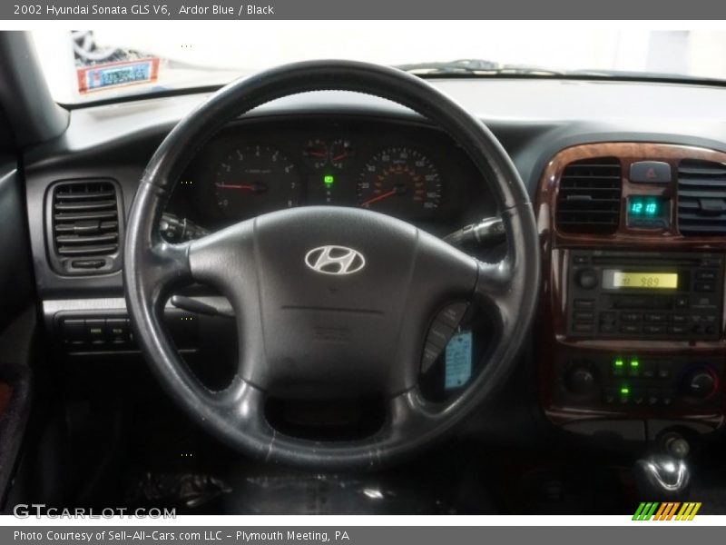 Ardor Blue / Black 2002 Hyundai Sonata GLS V6