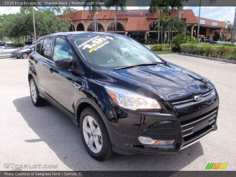 Shadow Black / Medium Light Stone 2016 Ford Escape SE