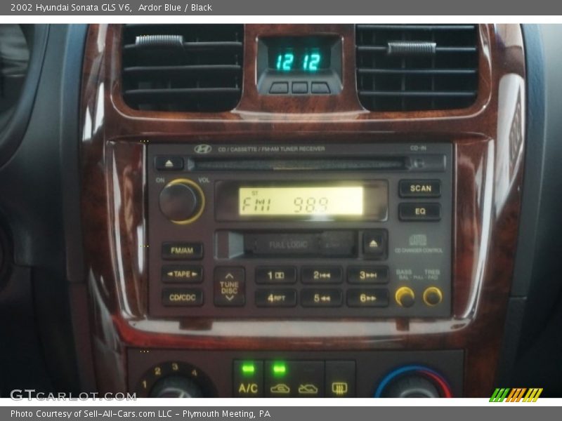 Ardor Blue / Black 2002 Hyundai Sonata GLS V6