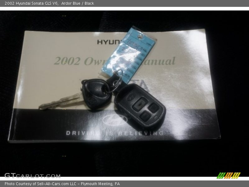 Ardor Blue / Black 2002 Hyundai Sonata GLS V6