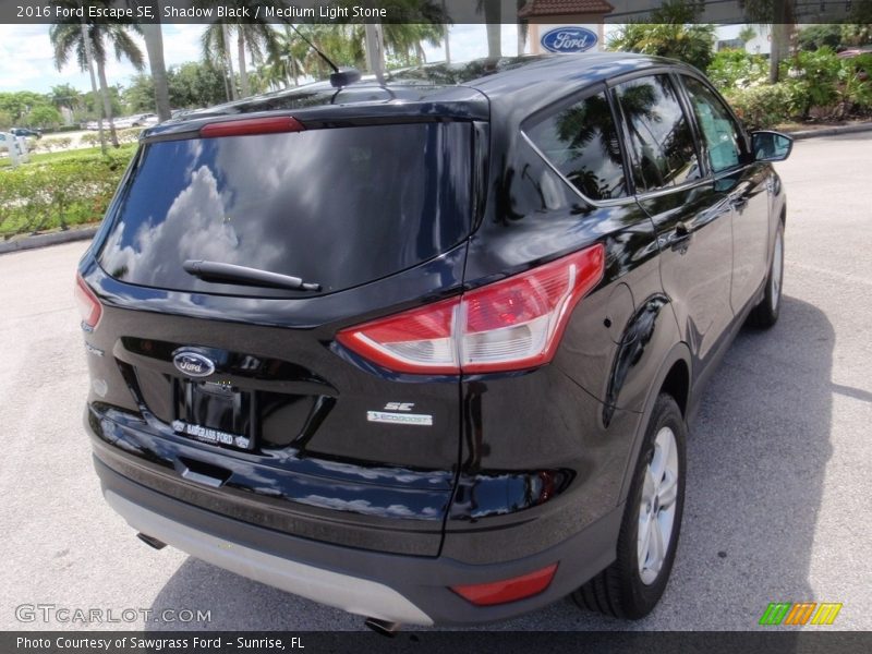 Shadow Black / Medium Light Stone 2016 Ford Escape SE