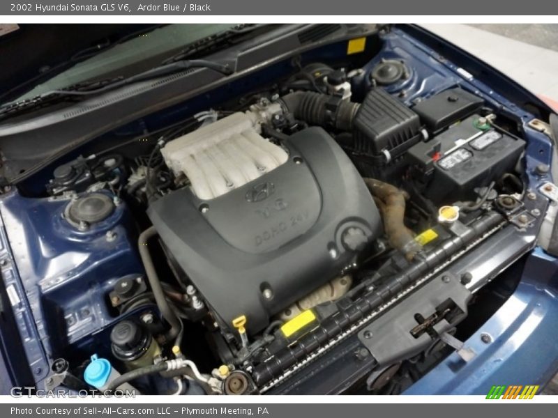 Ardor Blue / Black 2002 Hyundai Sonata GLS V6