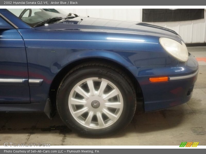 Ardor Blue / Black 2002 Hyundai Sonata GLS V6