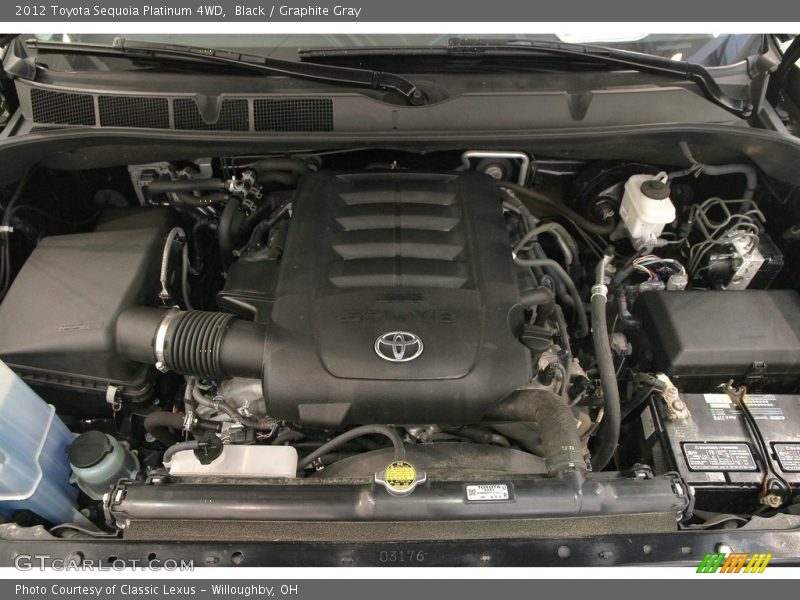 Black / Graphite Gray 2012 Toyota Sequoia Platinum 4WD