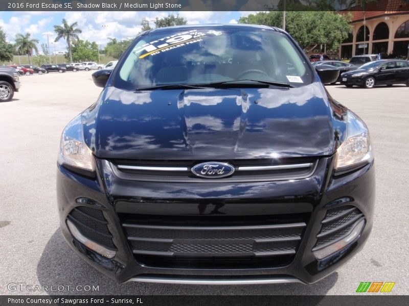 Shadow Black / Medium Light Stone 2016 Ford Escape SE