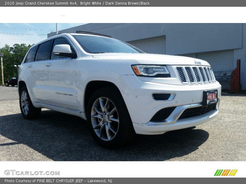 Bright White / Dark Sienna Brown/Black 2016 Jeep Grand Cherokee Summit 4x4