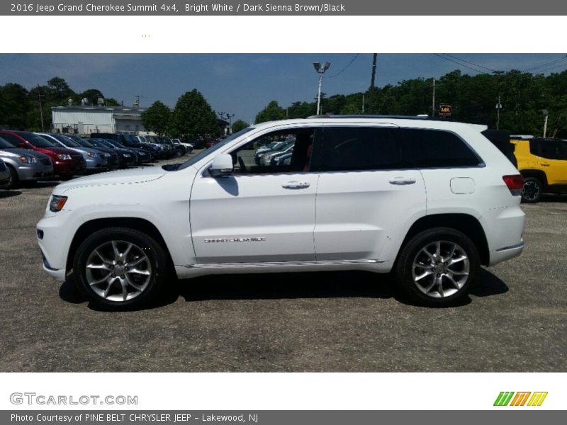 Bright White / Dark Sienna Brown/Black 2016 Jeep Grand Cherokee Summit 4x4