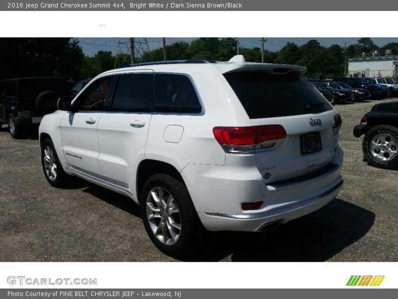 Bright White / Dark Sienna Brown/Black 2016 Jeep Grand Cherokee Summit 4x4