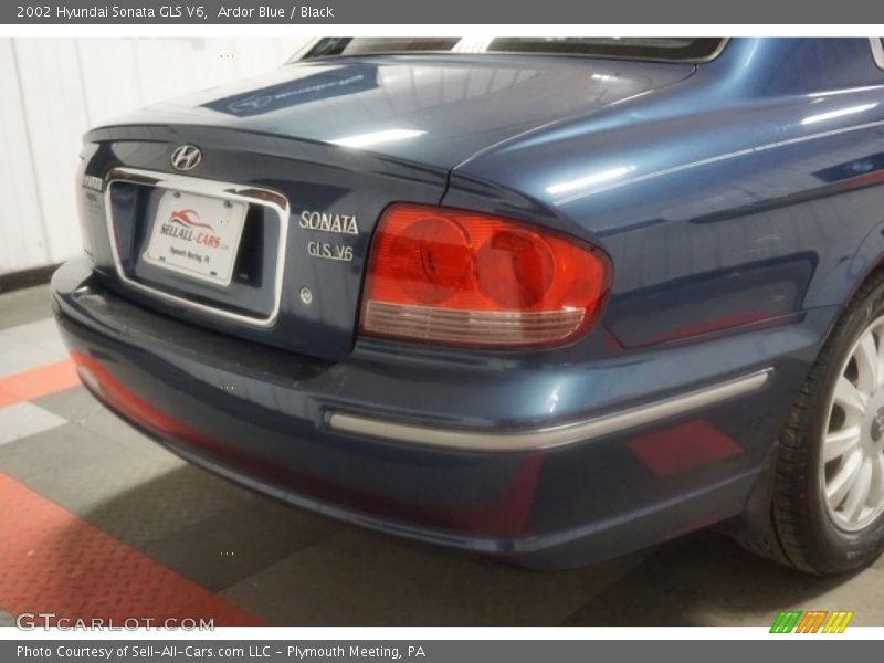 Ardor Blue / Black 2002 Hyundai Sonata GLS V6