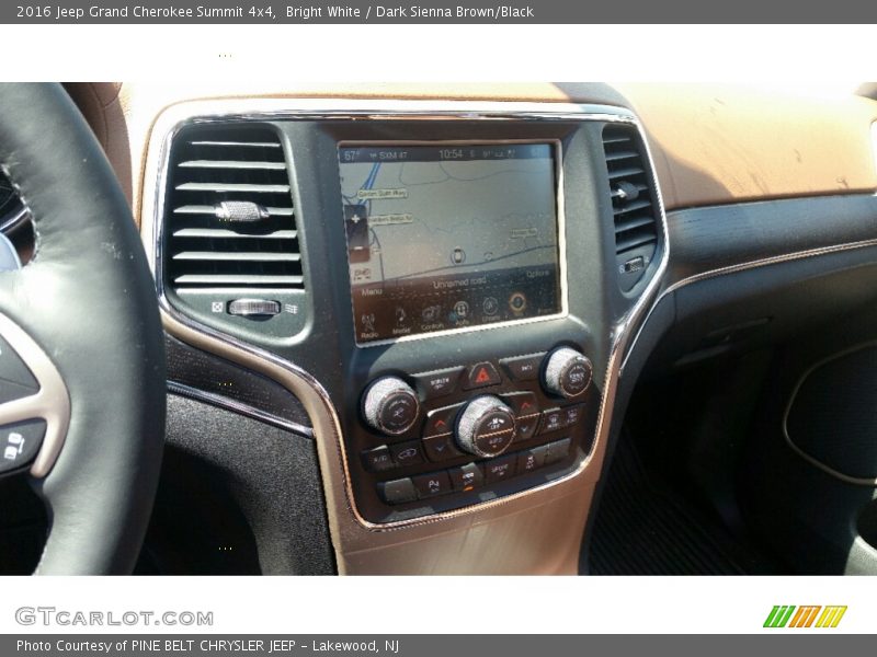 Bright White / Dark Sienna Brown/Black 2016 Jeep Grand Cherokee Summit 4x4