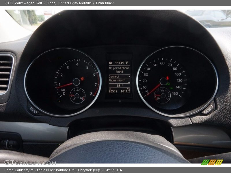 United Gray Metallic / Titan Black 2013 Volkswagen Golf 2 Door