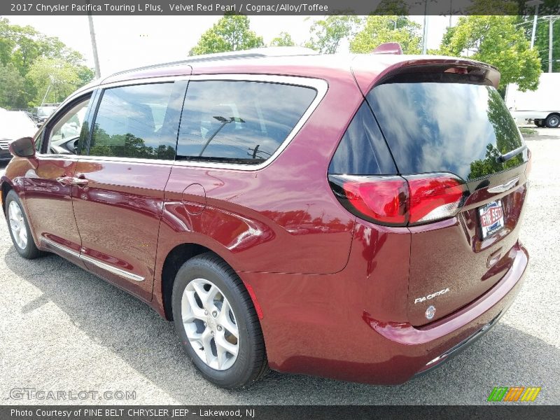 Velvet Red Pearl / Cognac/Alloy/Toffee 2017 Chrysler Pacifica Touring L Plus