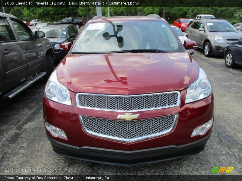 Dark Cherry Metallic / Cashmere/Ebony 2009 Chevrolet Traverse LTZ AWD