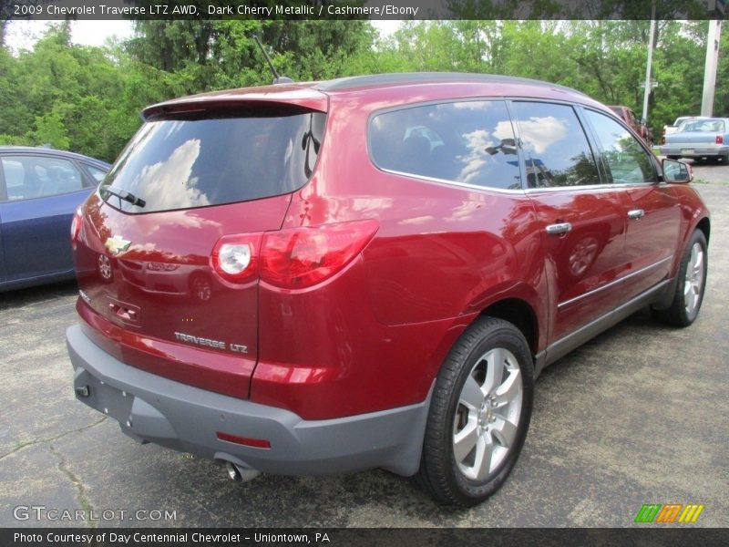 Dark Cherry Metallic / Cashmere/Ebony 2009 Chevrolet Traverse LTZ AWD