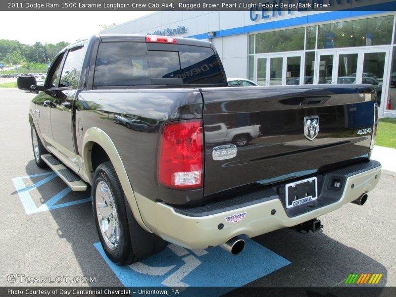 Rugged Brown Pearl / Light Pebble Beige/Bark Brown 2011 Dodge Ram 1500 Laramie Longhorn Crew Cab 4x4