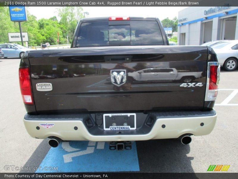 Rugged Brown Pearl / Light Pebble Beige/Bark Brown 2011 Dodge Ram 1500 Laramie Longhorn Crew Cab 4x4
