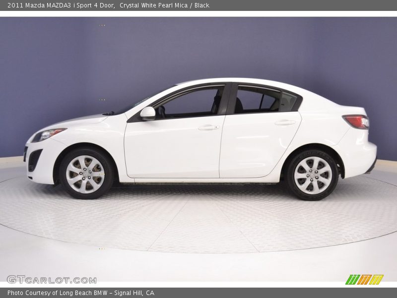 Crystal White Pearl Mica / Black 2011 Mazda MAZDA3 i Sport 4 Door