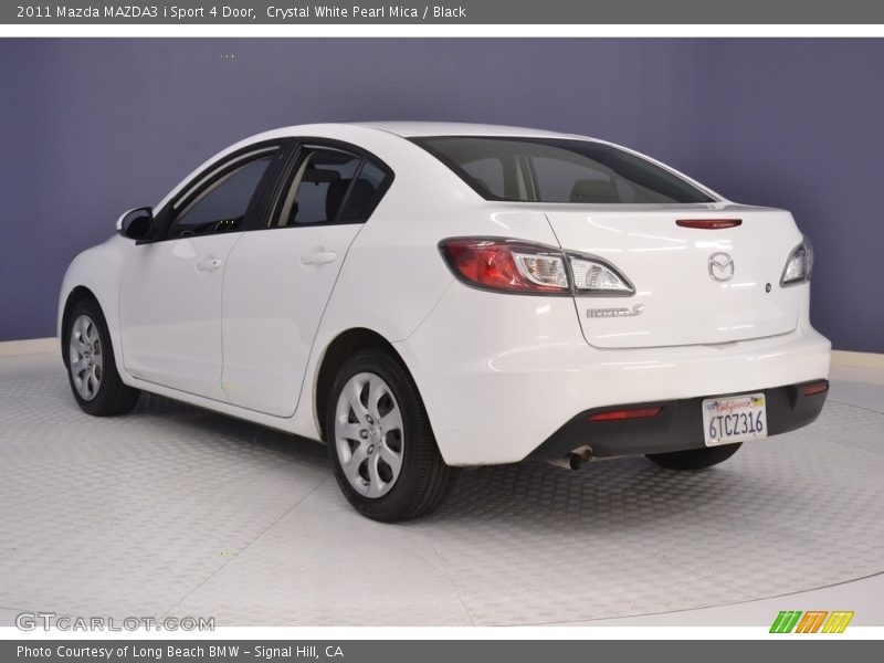 Crystal White Pearl Mica / Black 2011 Mazda MAZDA3 i Sport 4 Door