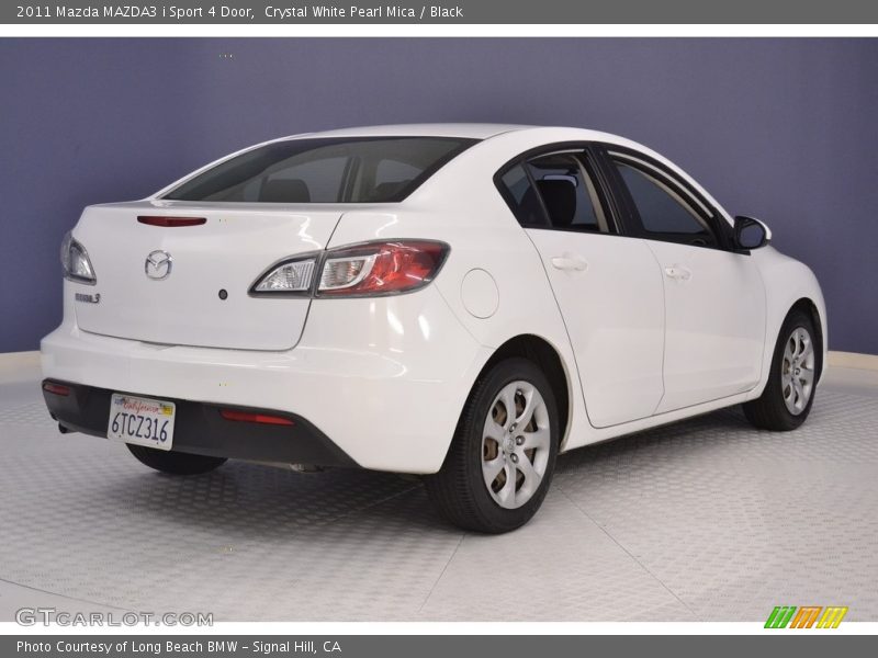 Crystal White Pearl Mica / Black 2011 Mazda MAZDA3 i Sport 4 Door