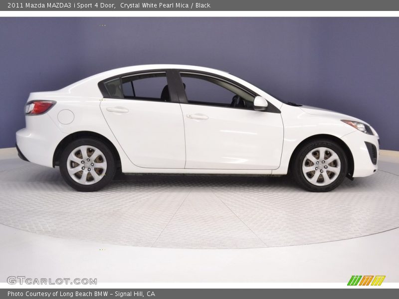 Crystal White Pearl Mica / Black 2011 Mazda MAZDA3 i Sport 4 Door