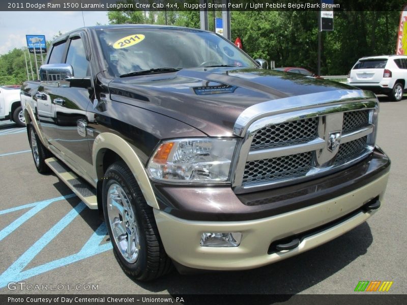 Rugged Brown Pearl / Light Pebble Beige/Bark Brown 2011 Dodge Ram 1500 Laramie Longhorn Crew Cab 4x4
