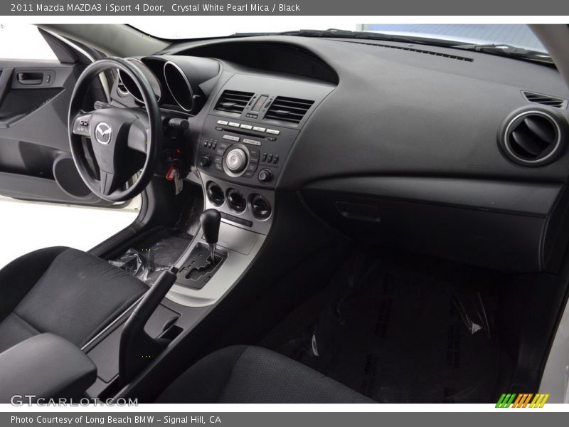 Crystal White Pearl Mica / Black 2011 Mazda MAZDA3 i Sport 4 Door