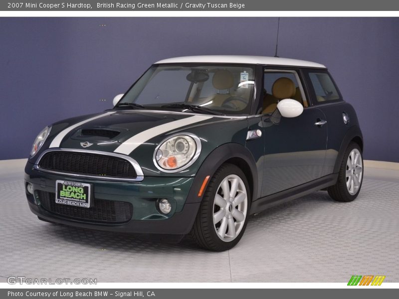 British Racing Green Metallic / Gravity Tuscan Beige 2007 Mini Cooper S Hardtop