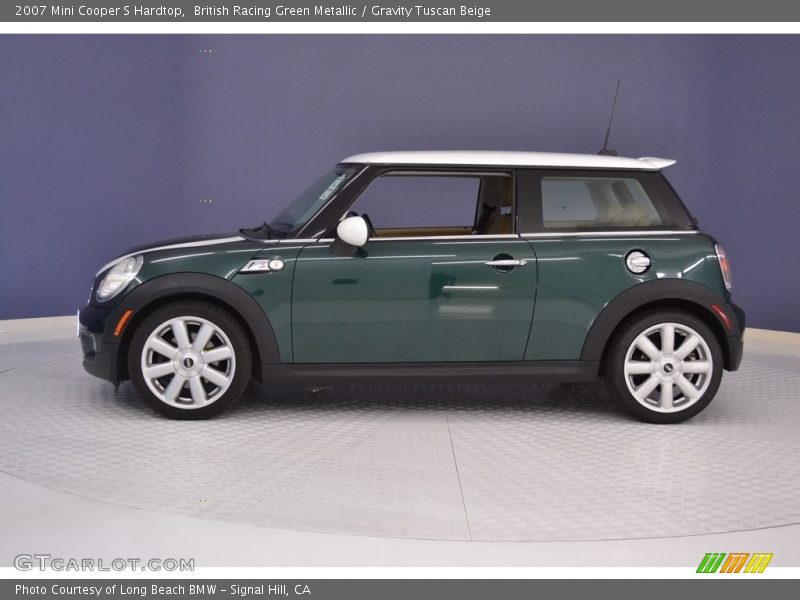 British Racing Green Metallic / Gravity Tuscan Beige 2007 Mini Cooper S Hardtop