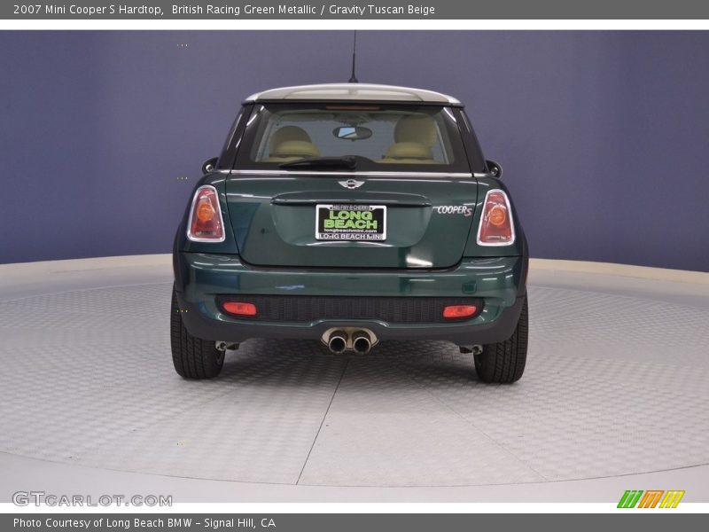 British Racing Green Metallic / Gravity Tuscan Beige 2007 Mini Cooper S Hardtop