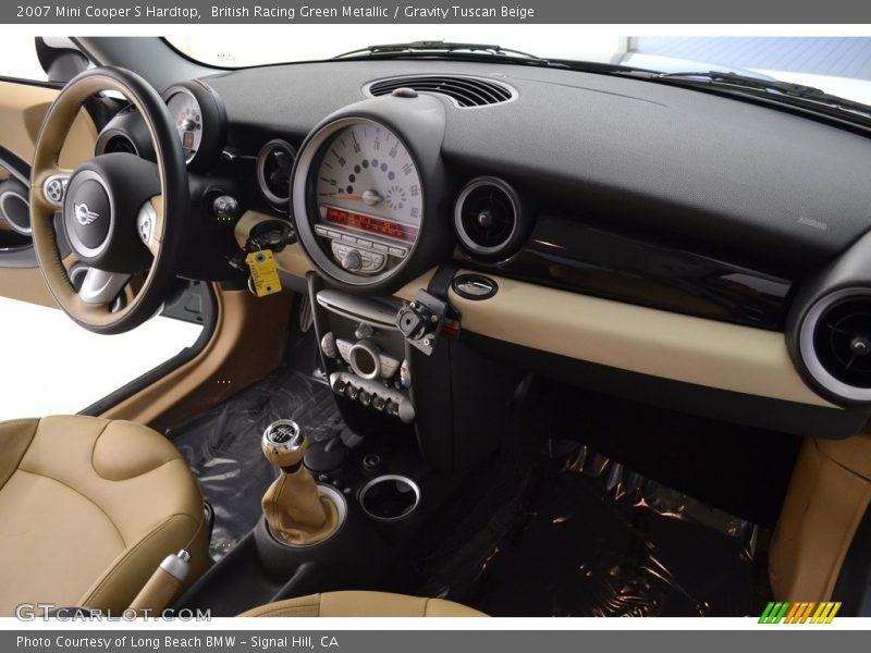 British Racing Green Metallic / Gravity Tuscan Beige 2007 Mini Cooper S Hardtop