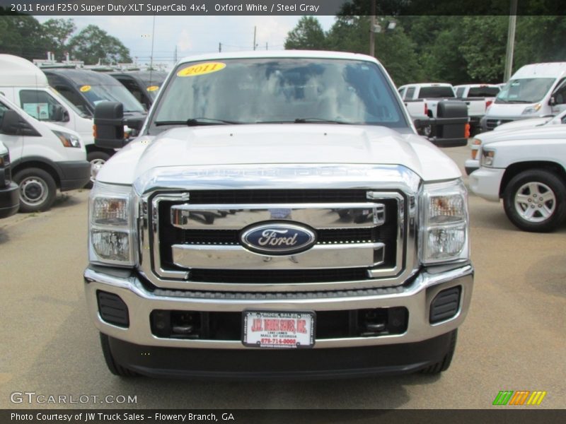 Oxford White / Steel Gray 2011 Ford F250 Super Duty XLT SuperCab 4x4
