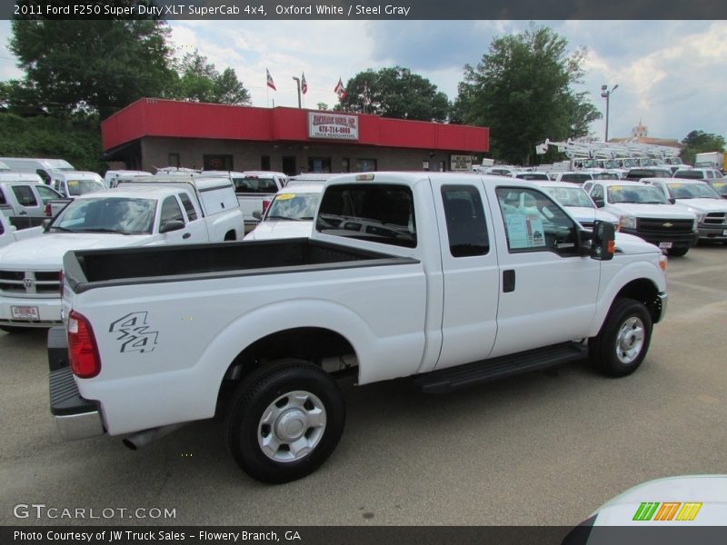 Oxford White / Steel Gray 2011 Ford F250 Super Duty XLT SuperCab 4x4