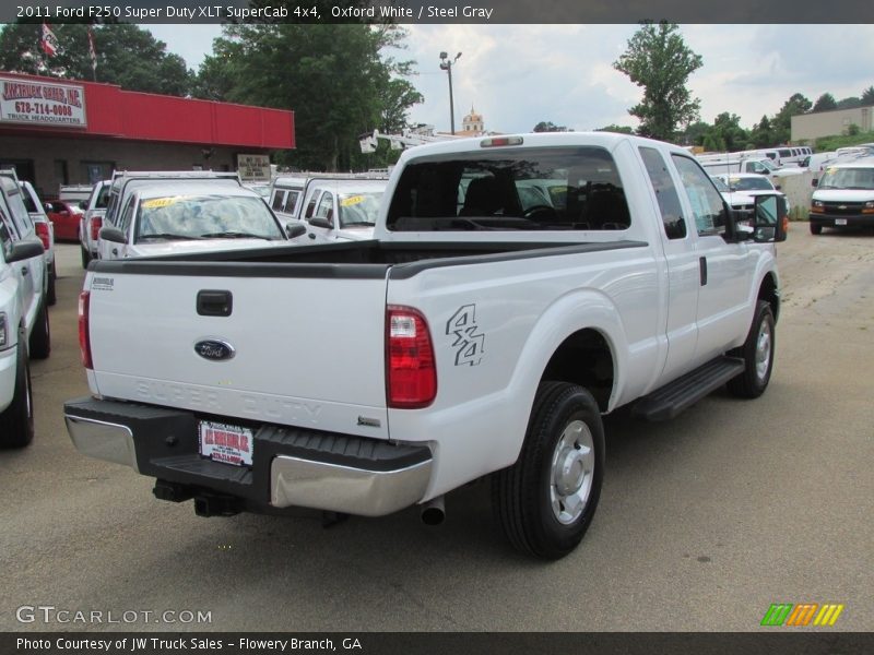 Oxford White / Steel Gray 2011 Ford F250 Super Duty XLT SuperCab 4x4