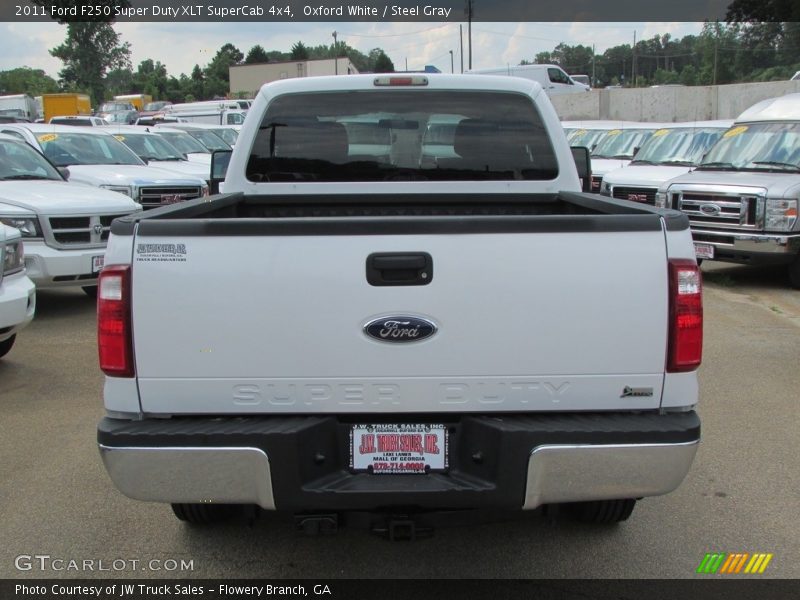 Oxford White / Steel Gray 2011 Ford F250 Super Duty XLT SuperCab 4x4