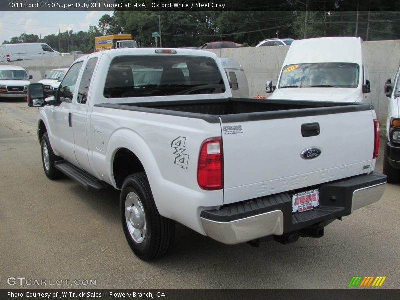 Oxford White / Steel Gray 2011 Ford F250 Super Duty XLT SuperCab 4x4