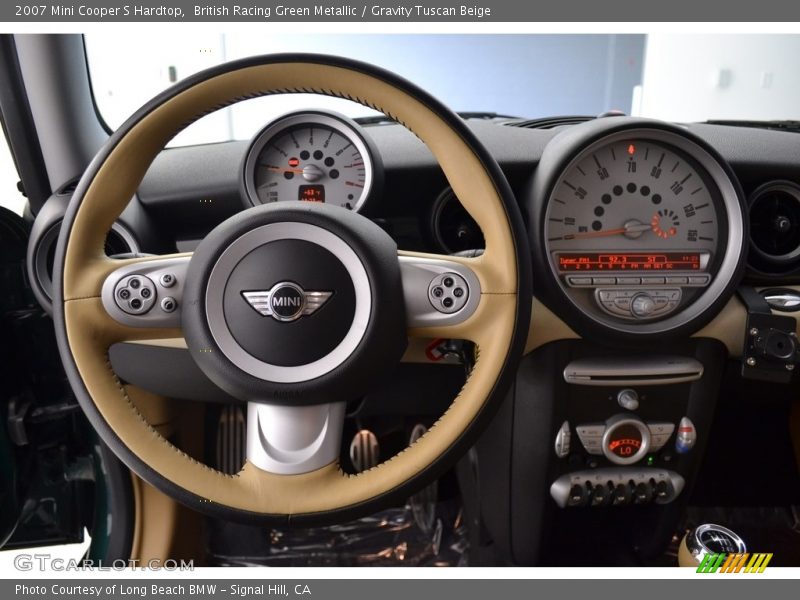 British Racing Green Metallic / Gravity Tuscan Beige 2007 Mini Cooper S Hardtop