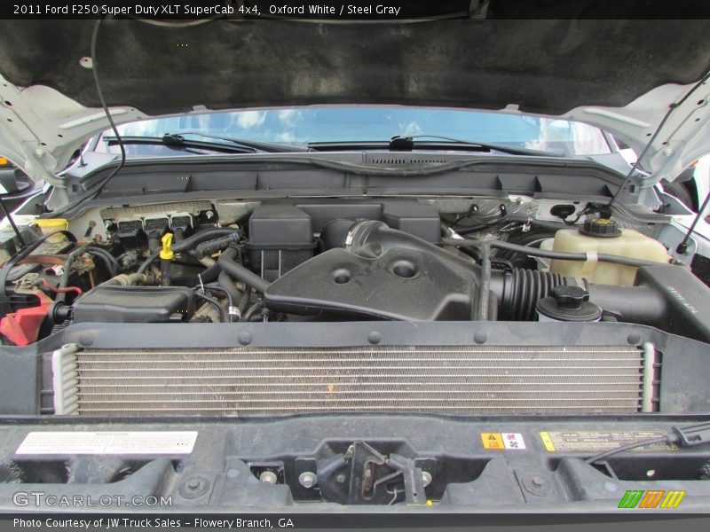 Oxford White / Steel Gray 2011 Ford F250 Super Duty XLT SuperCab 4x4