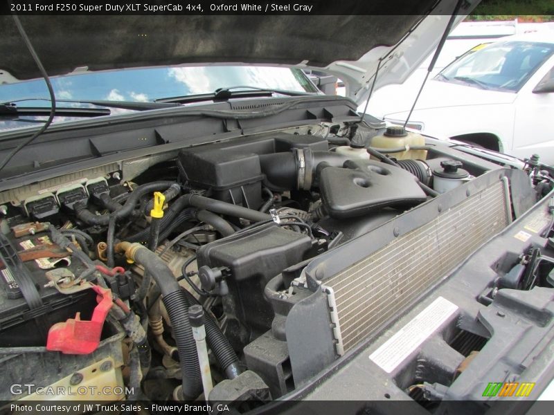 Oxford White / Steel Gray 2011 Ford F250 Super Duty XLT SuperCab 4x4