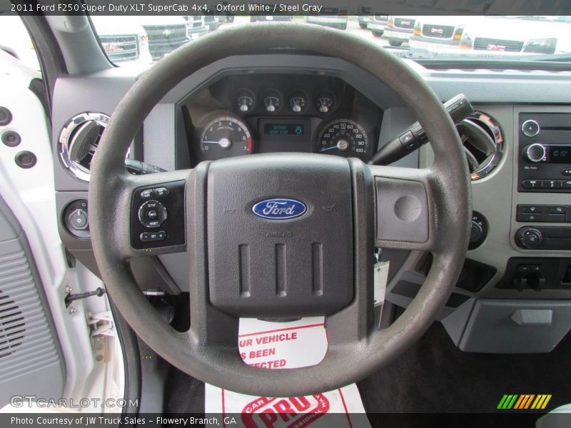 Oxford White / Steel Gray 2011 Ford F250 Super Duty XLT SuperCab 4x4
