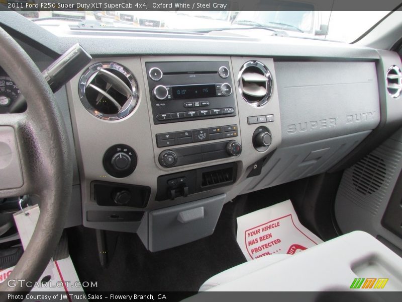 Oxford White / Steel Gray 2011 Ford F250 Super Duty XLT SuperCab 4x4