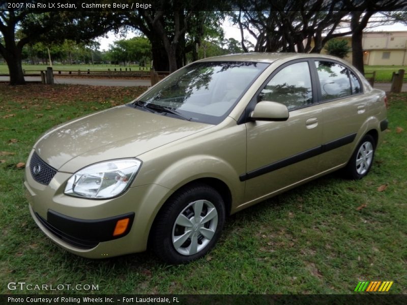 Cashmere Beige / Beige 2007 Kia Rio LX Sedan
